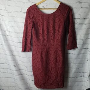 Classy Maroon Dress 